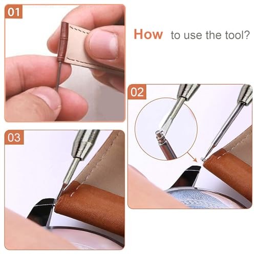 Watch Band Pins Spring Bars Tool Kit, 1.5mm & 1.8mm Thickness | Heavy 18mm