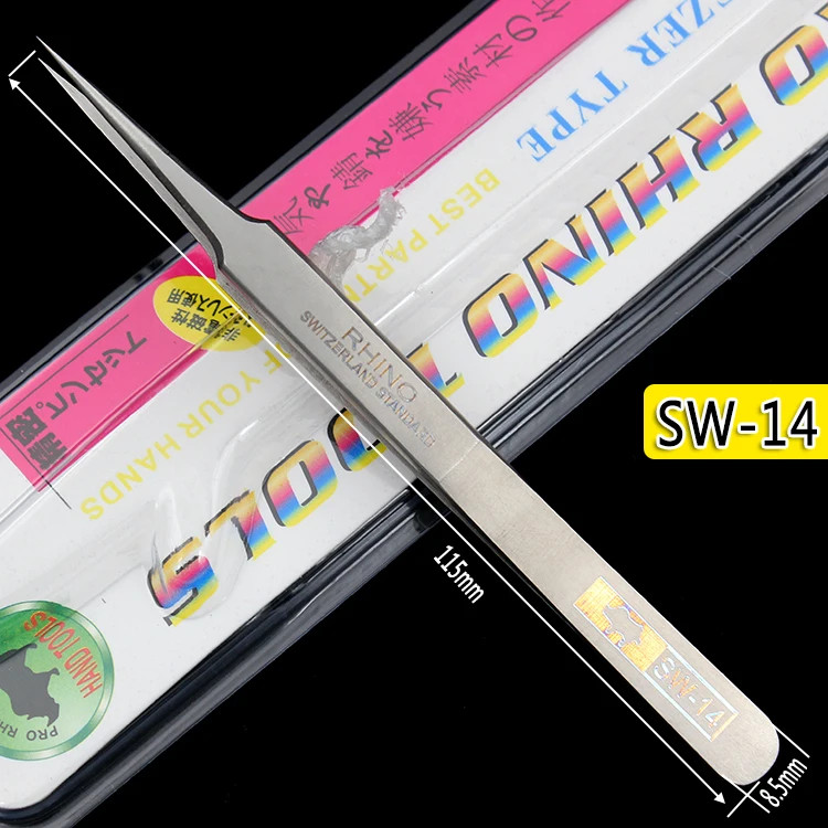 Titanium Alloy Precision Tweezers 0.15mm Fine Tip Phone PCB Repair Tool