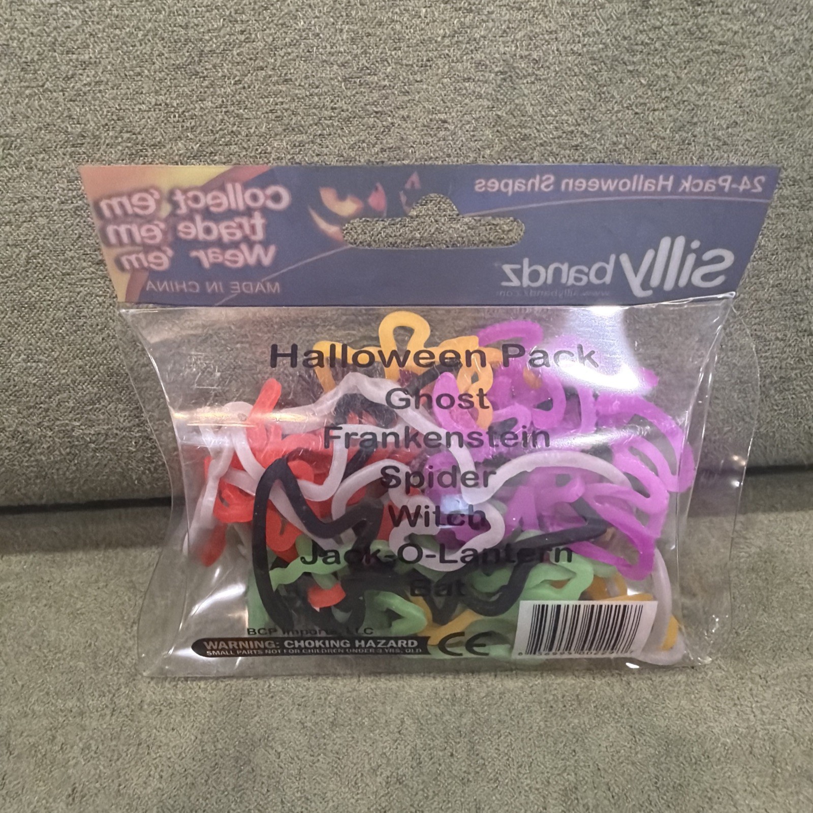 Silly Bandz Elastic Silicone Bracelets Halloween shapes Bands PARTY Favors NEW
