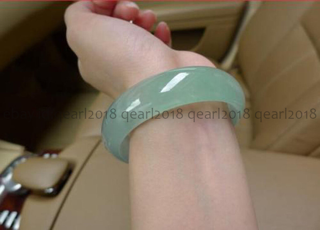 Genuine Natural Green Jadeite Jade Gemstone Bangle Bracelet 56-66mm Jewelry