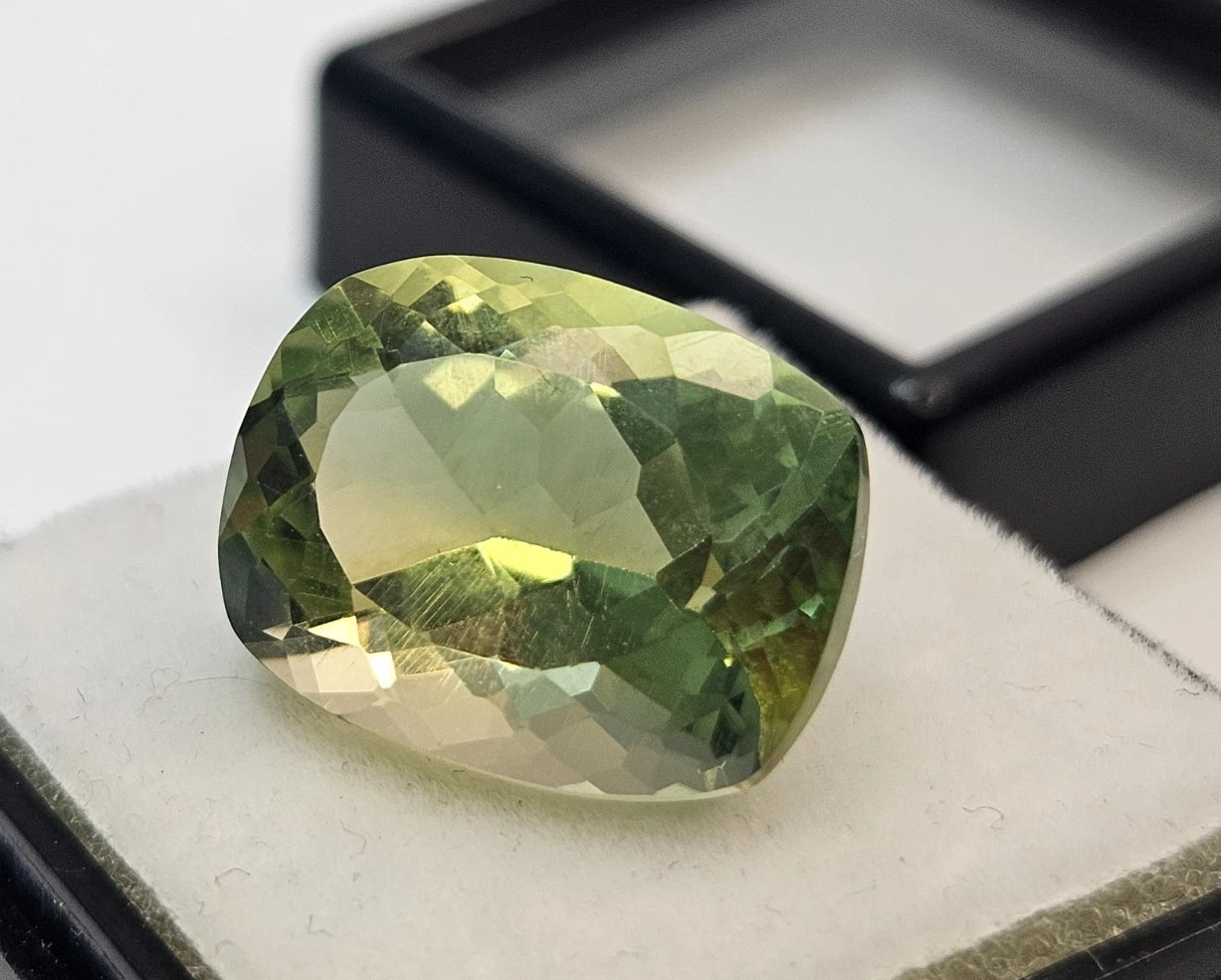 Tourmaline Bi-Colour Cushion Cut 9+ Ct Natural Loose EGL Certified Gemstone