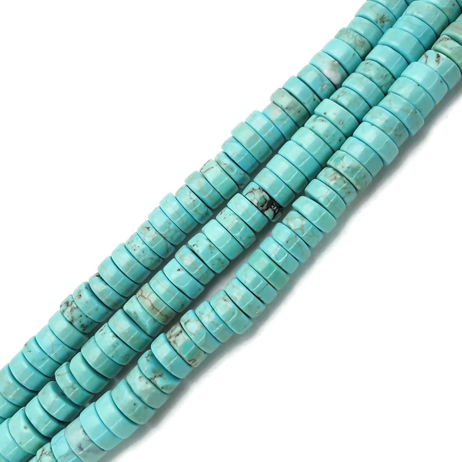 Green Blue Turquoise Irregular Heishi Discs Beads 2x4mm 3x6mm 3x8mm 15.5″ Strand