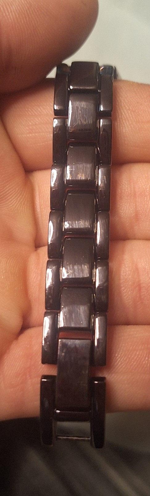 VTG Anne Klein Women’s Rectangular Brown Quartz Analog Metal Bracelet Watch 30m
