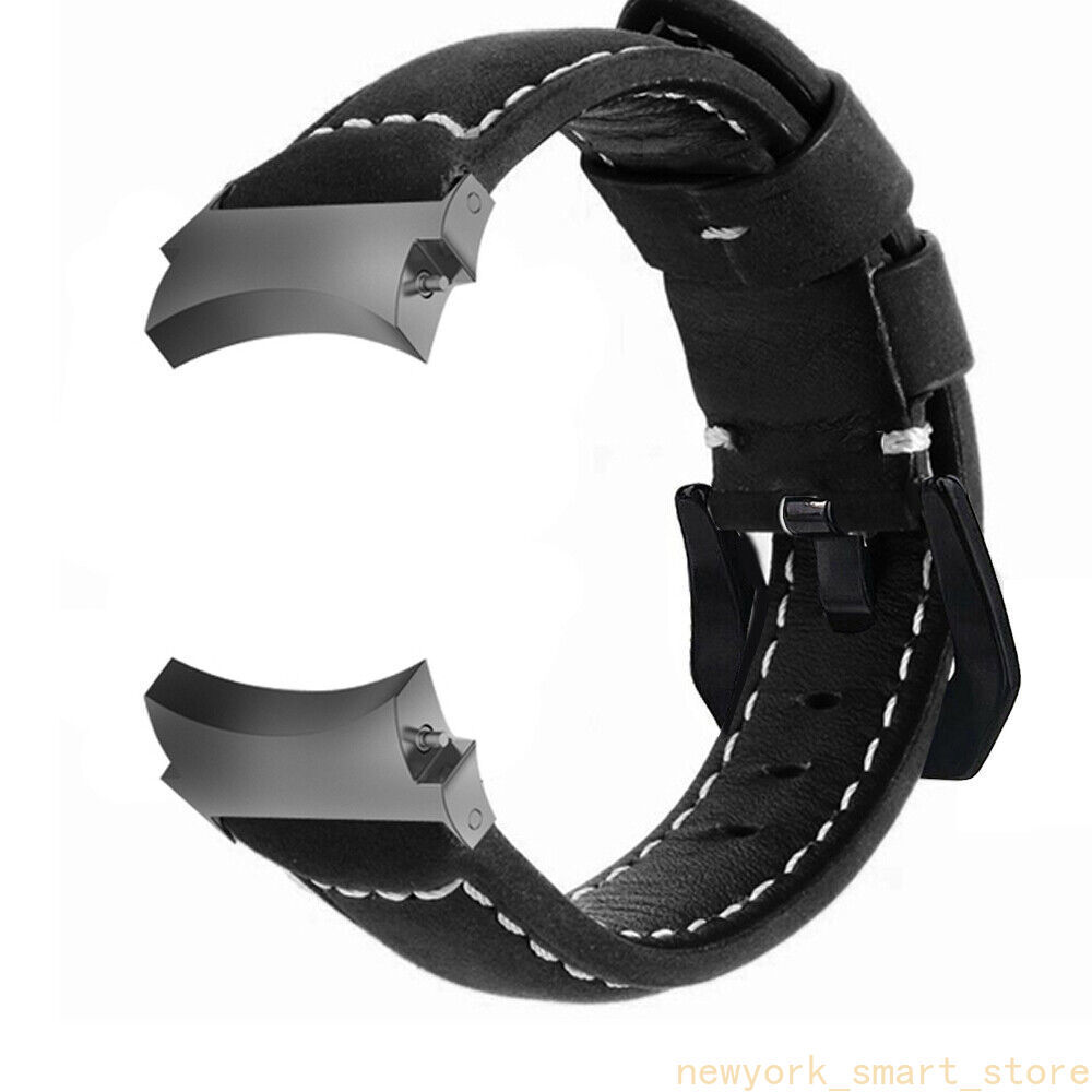 No Gaps Leather Strap Watch Band For Samsung Galaxy Watch 4 5 6 7 40 44mm 43/47M