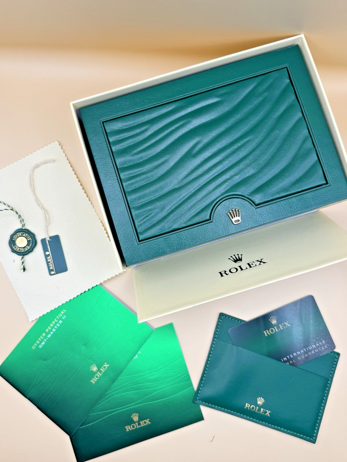 ROLEX Watch Box Set with Bag & Tags & Card Holder