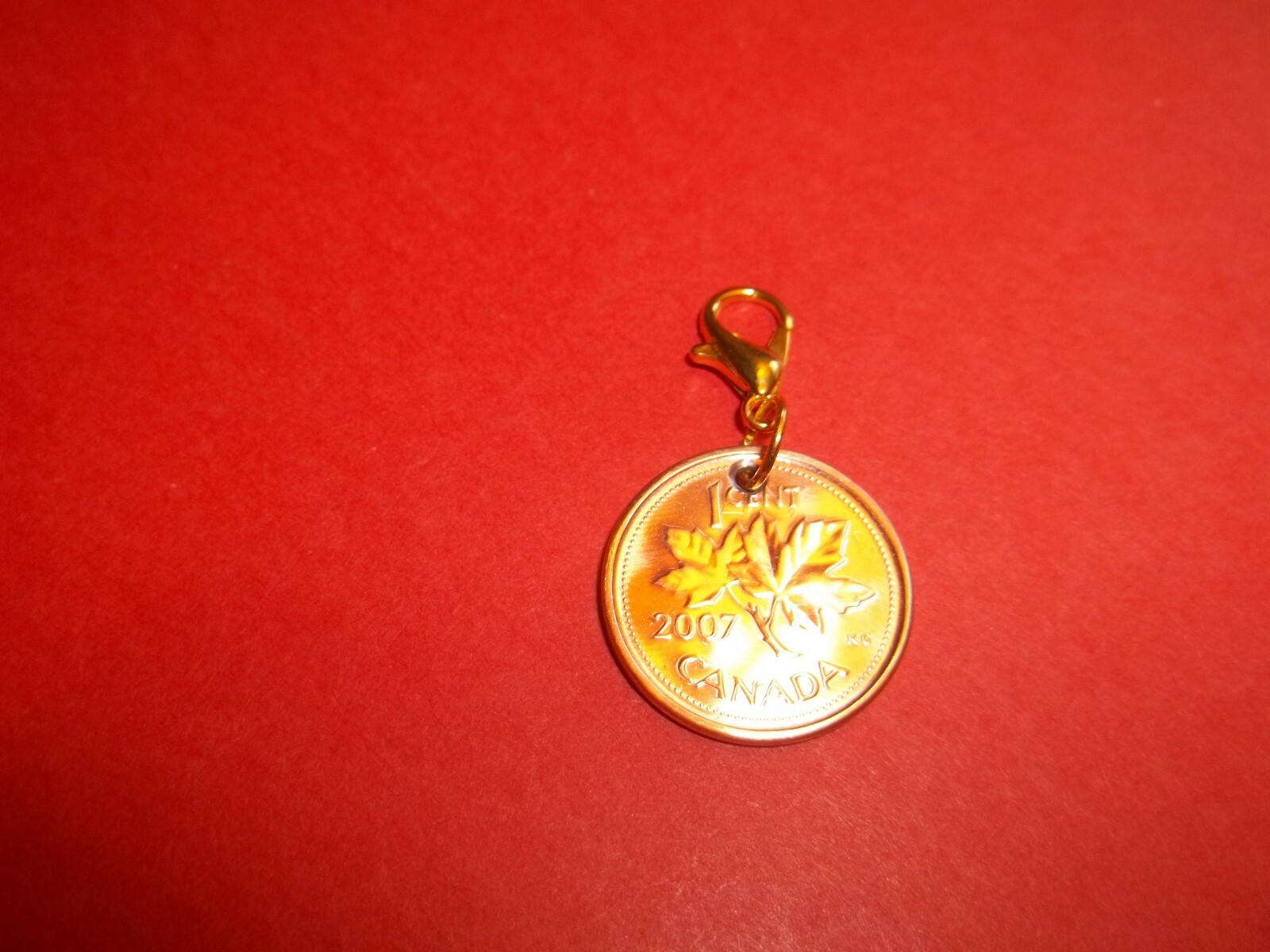 ONE (1) CENT – CANADA PENNY – HIGHLY POLISHED PENDANT / CHARM – 1997 to 2011