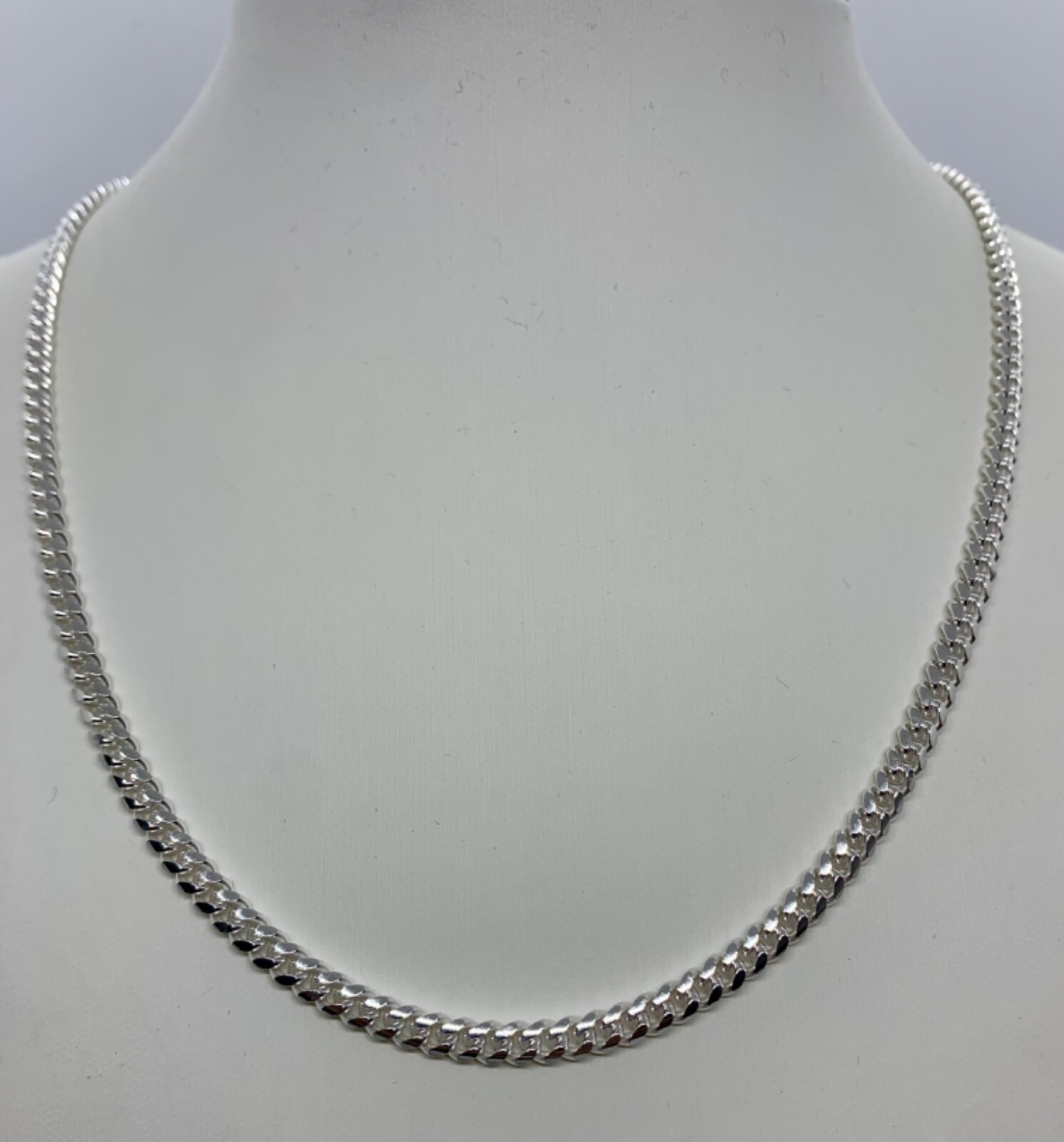 925 Sterling Silver Men’s Women’s 4.2mm Miami Cuban Link Chain Necklace 18″-30″