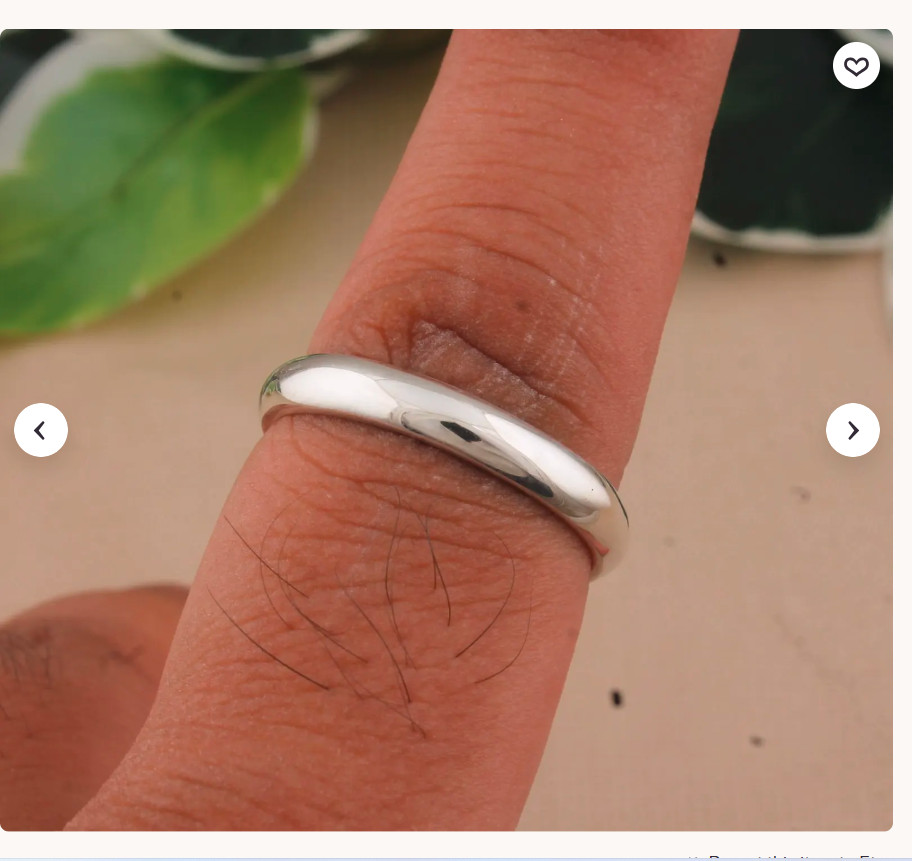 Band Handmade Silver Ring, 925 Sterling Silver, Dainty Silver Ring,