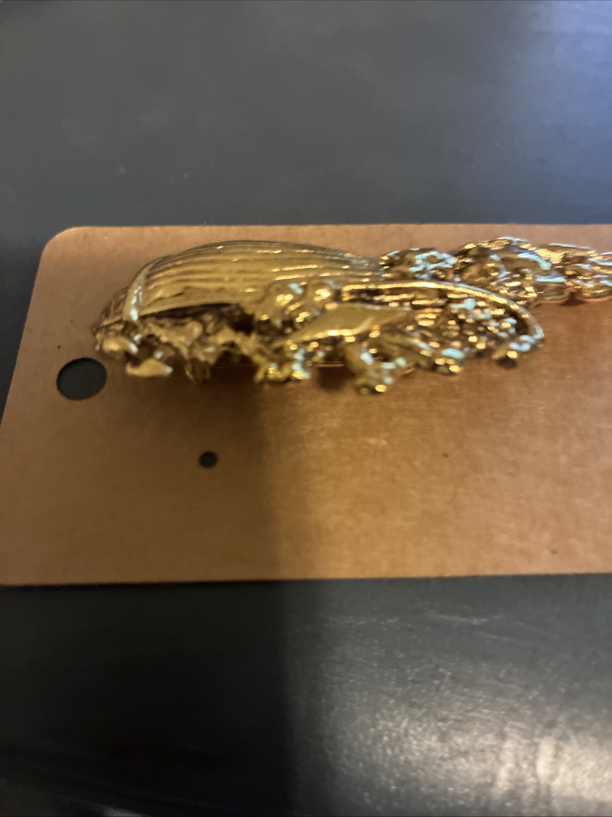 Noah’s Ark Gold Tone Brooch