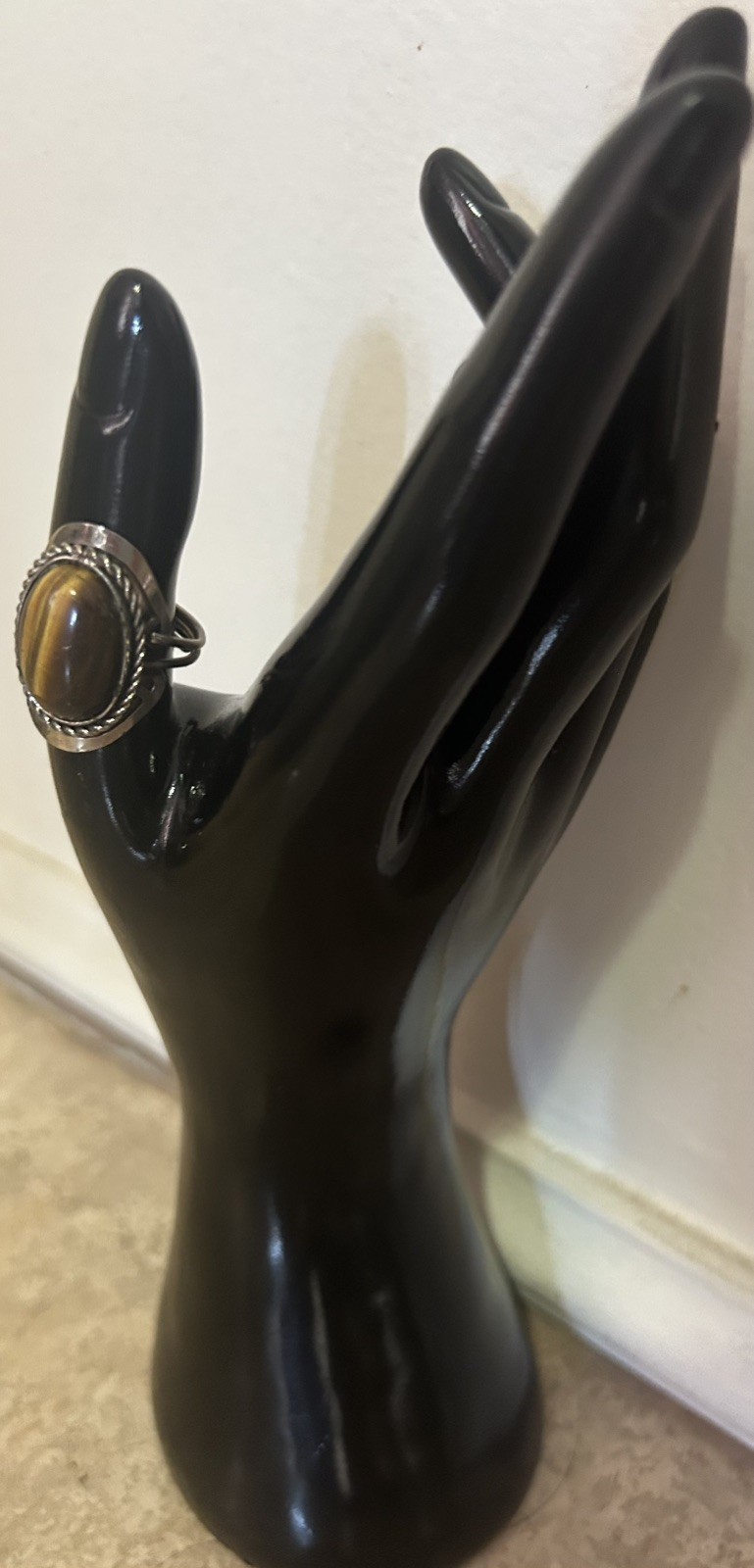 ✨Peruvian Jewelry Amethyst Quartz Ring Adjustable Size Alpaca Silver Artisan✨
