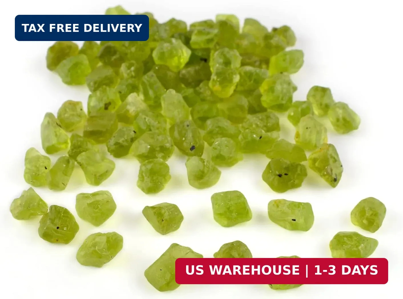 InfinityGemsArt Natural Raw Peridot Crystal Gemstone (Approx. 30 Carats) – Rough