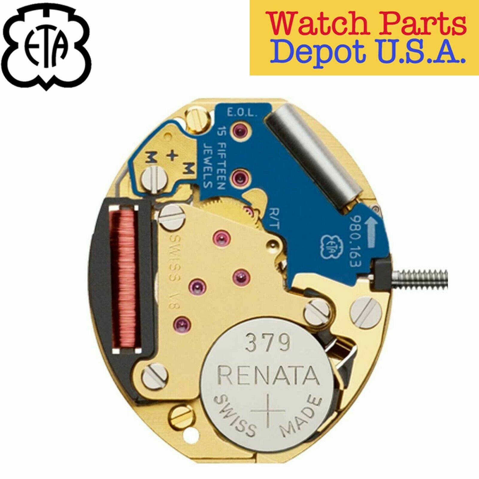 Genuine ETA 980.163 Swiss Made Quartz Movement, (Multiple Variation) – NEW!