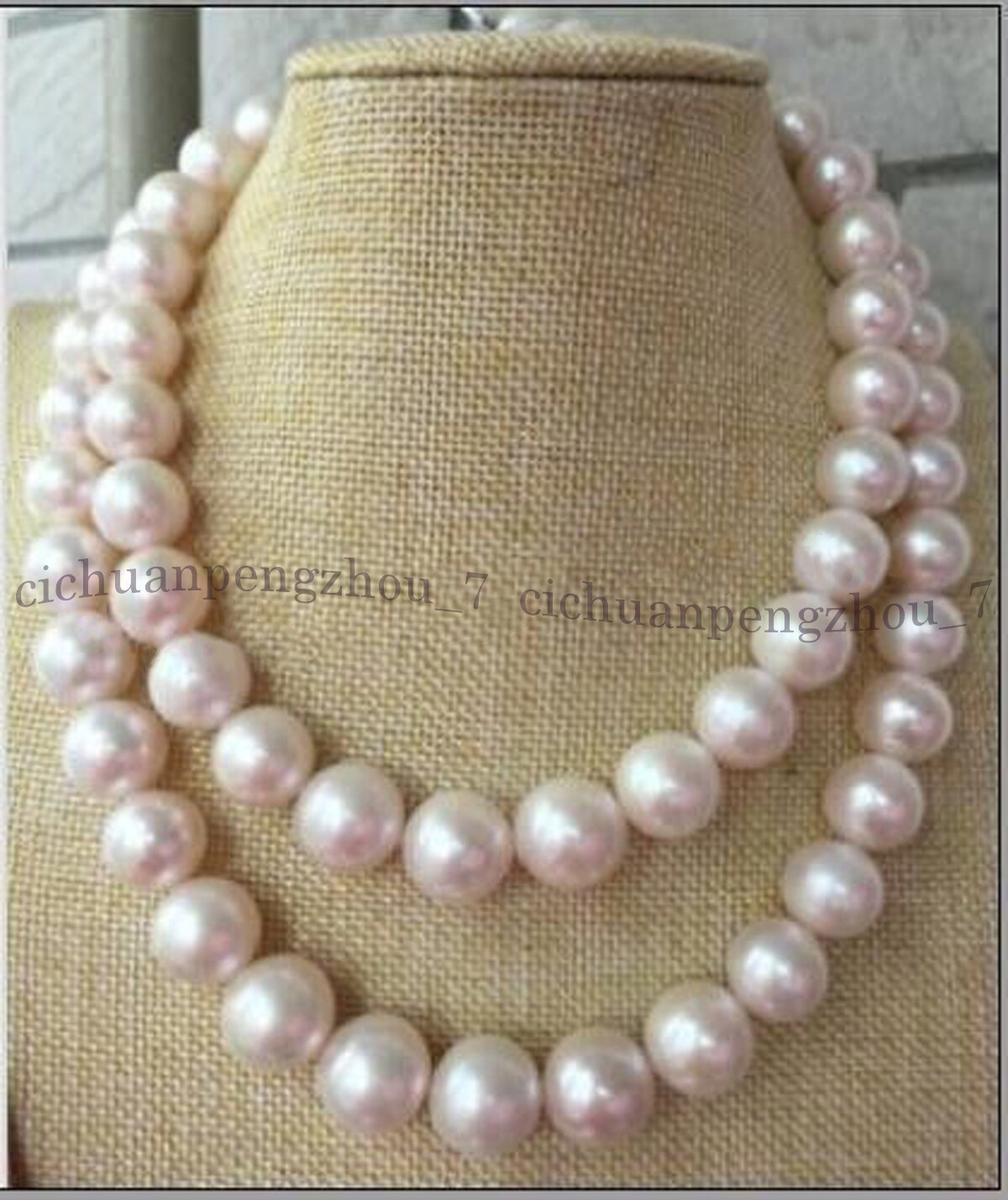 Huge 12-14mm Round Genuine Natural South Sea White Pearl Necklace 14-36 Inch