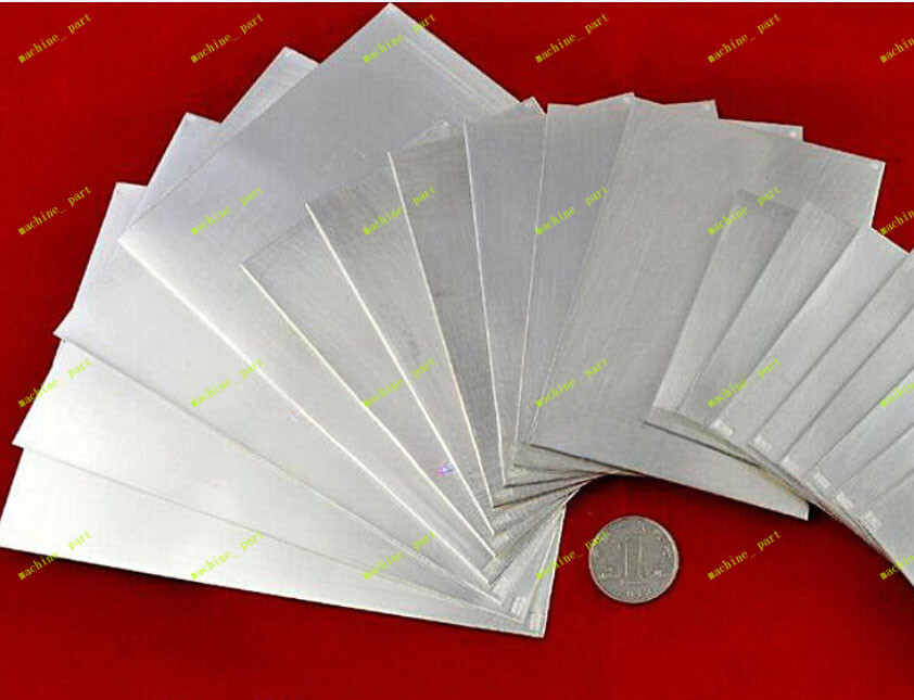 99.99% Sterling Silver Sheet Rectangular Blank 5x10cm Jeweler DIY 0.01mm~0.5mm