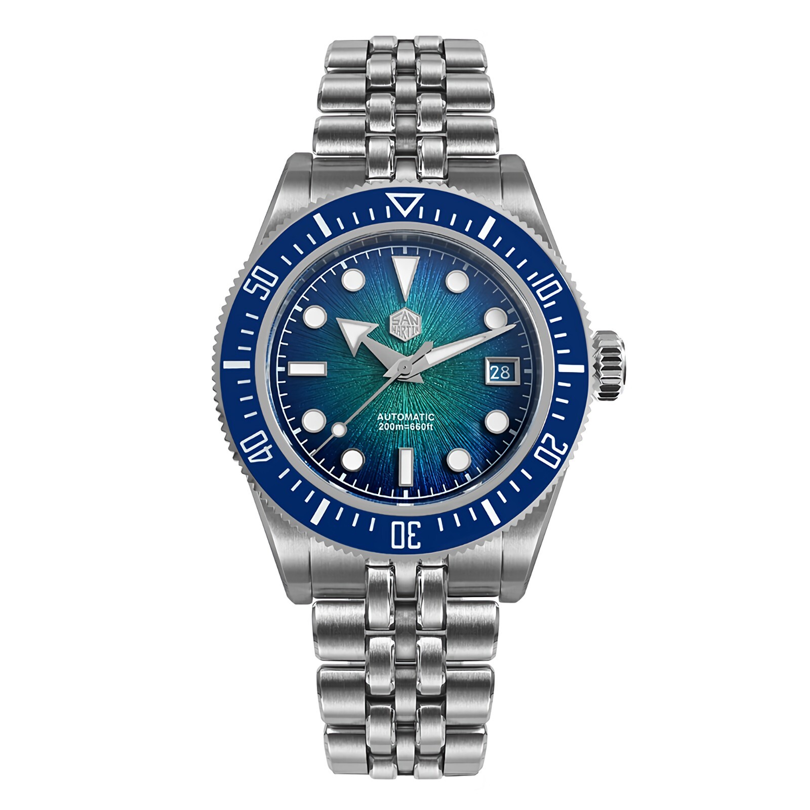 SAN MARTIN SN0148-G Miyota 9015 Automatic Gradient Dial 40mm 20ATM Diver’s Watch