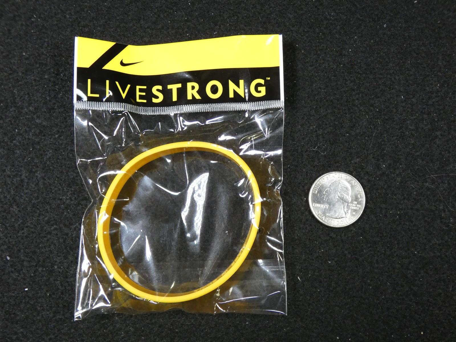 Lot of Two New Nike Livestrong Live Strong Wristbands Bracelets Cancer Awareness