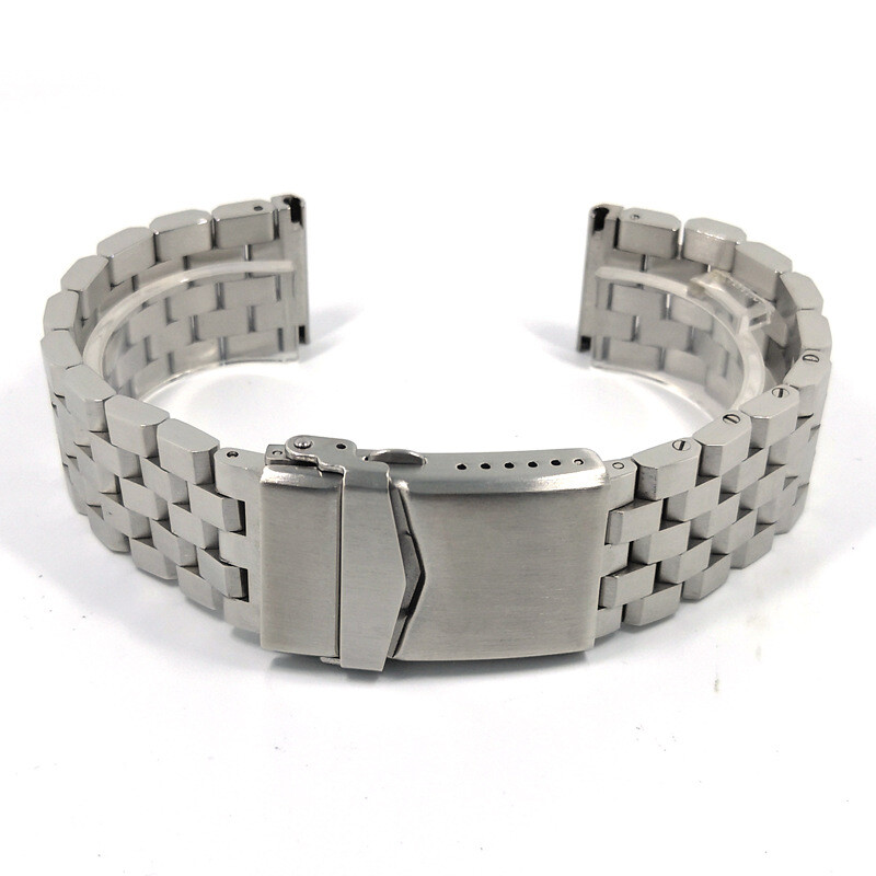 Solid Brushed Stainless Steel Watch Strap Watch Band Bracelet Screw Link 18-24mm