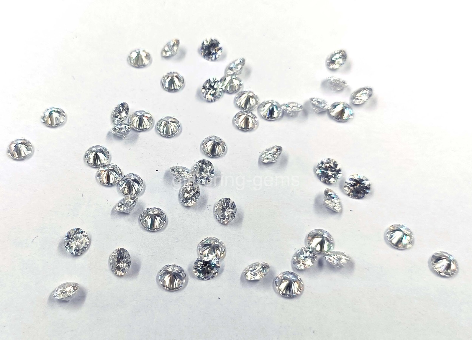 Lab-Grown 5 Ct Diamond 50 Pieces 3mm Lot Round D Color IF Clarity IGL Gems 6MHB