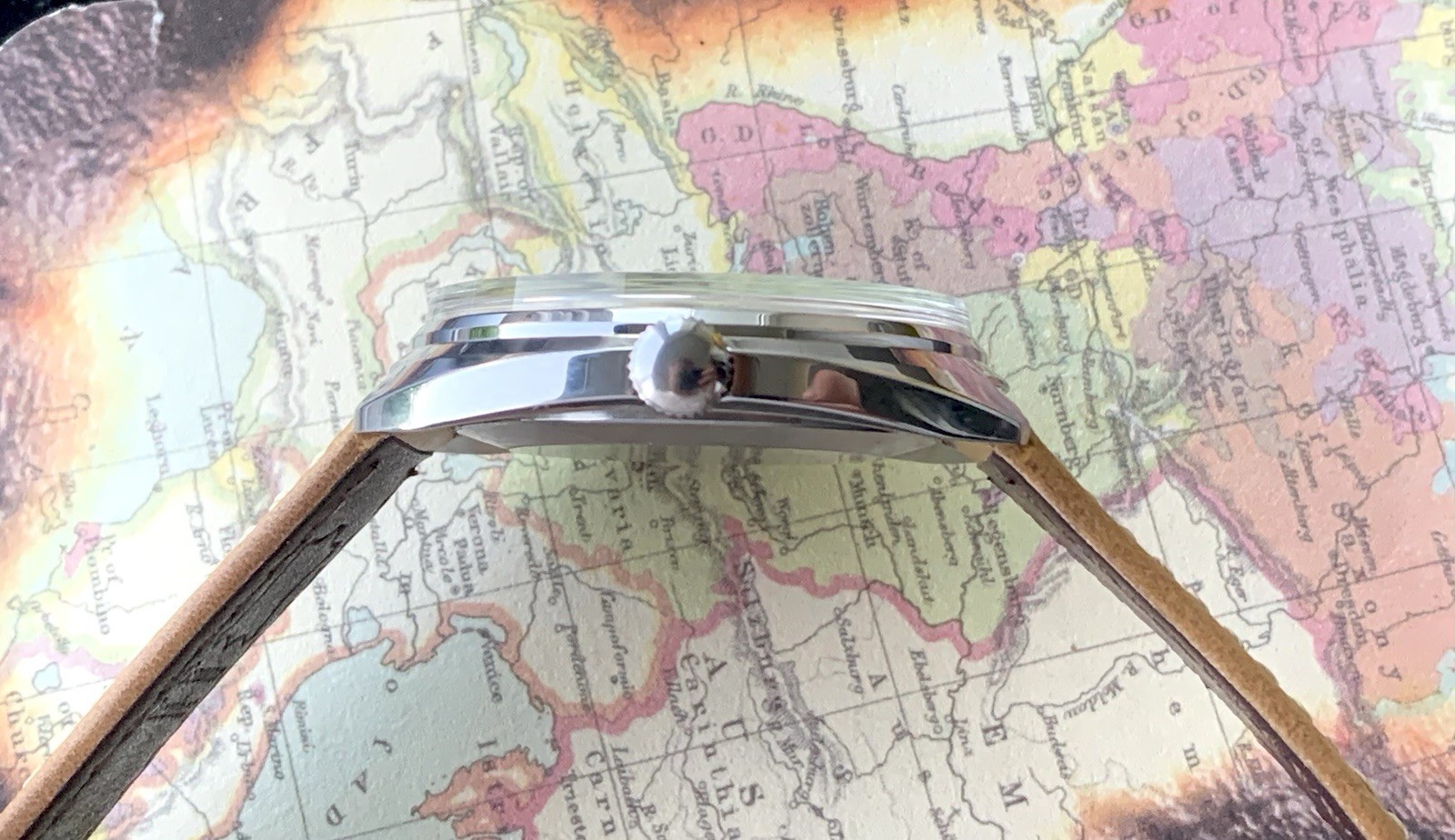 Raketa Big Zero Custom 39mm Steel Watch Serviced USSR Mechanical Movement.