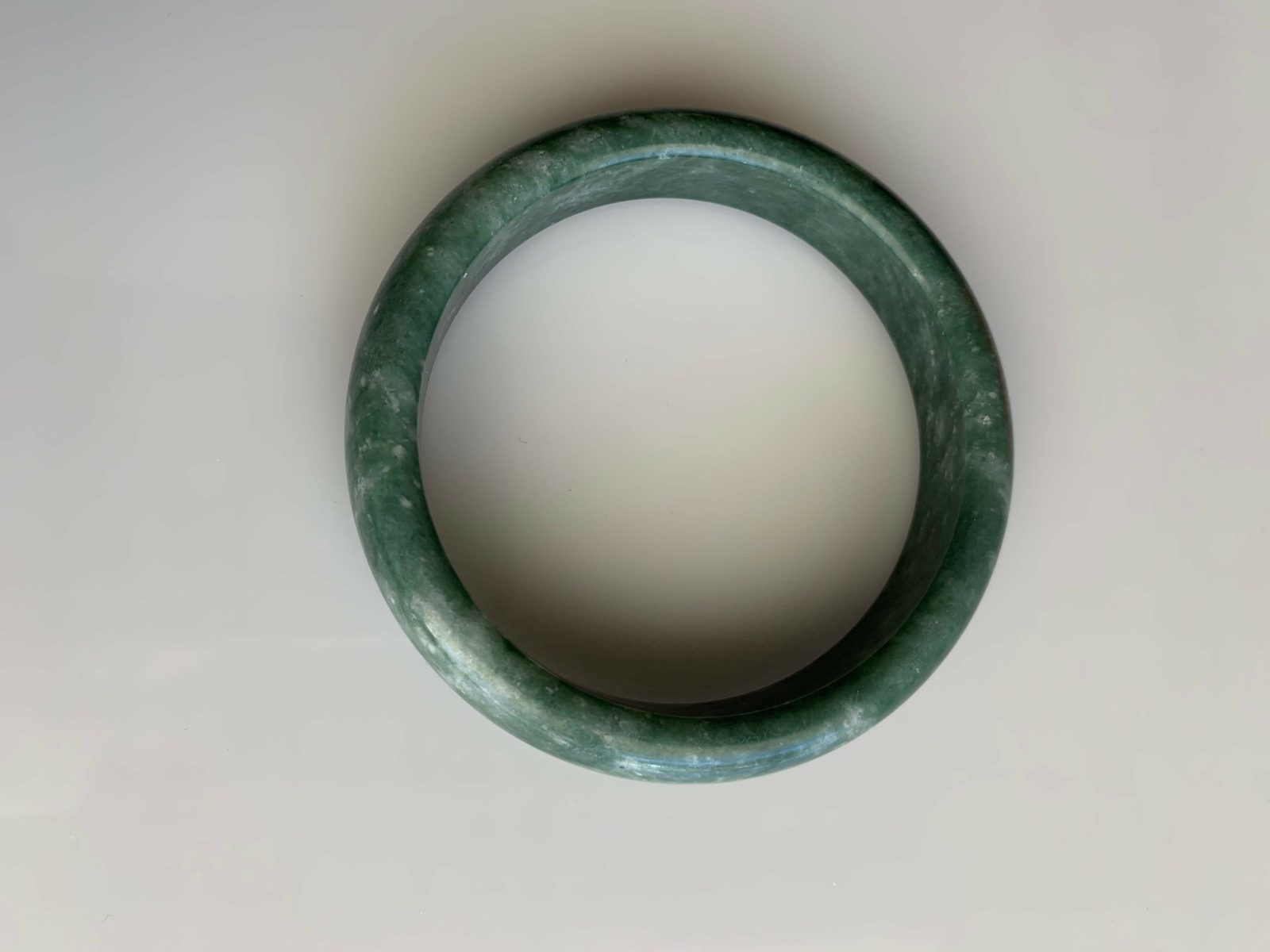 Gorgeous Natural Real Chinese Green Jade Bangle Bracelet Emerald Green 57 58 mm