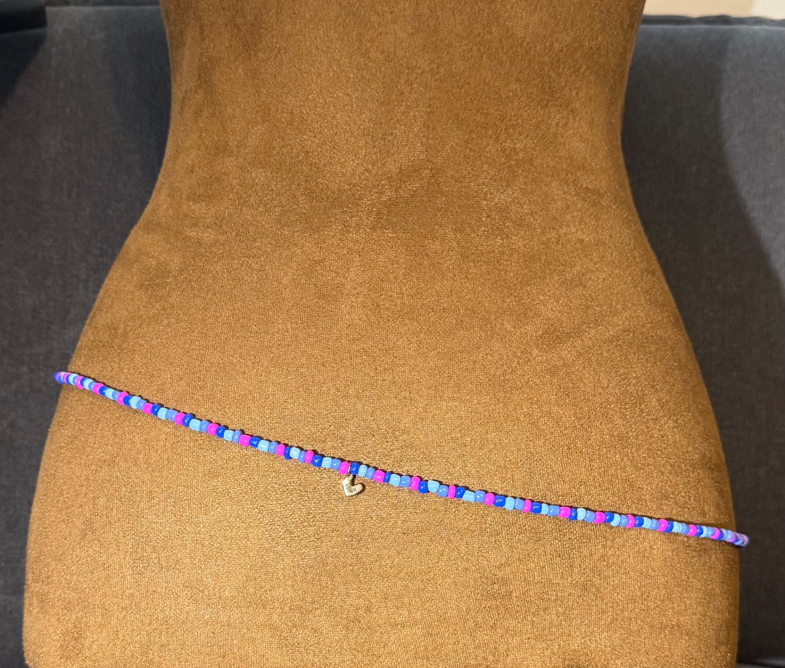 Stretch Waist Beads for Women – Multicolor African Glass Beads – Body Jewelry