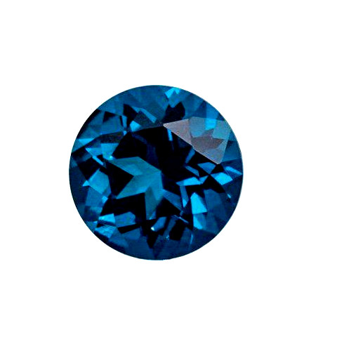 Natural Extra Fine Kashmir London Blue Topaz – Round – AAA+ Grade