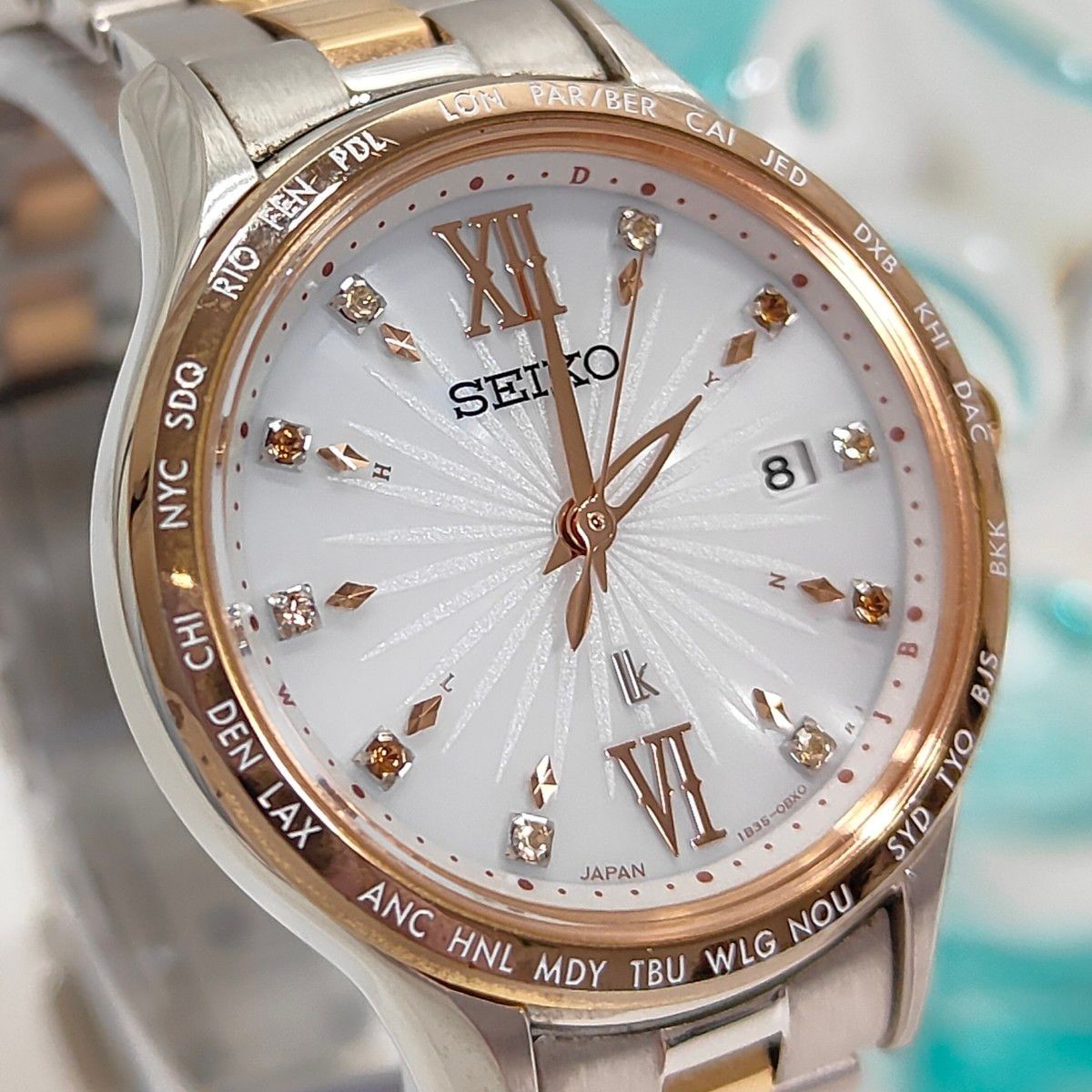 SEIKO LUKIA Limited Model SSVV072 Glitter Radio Solar Watch Seiko Lukia Working