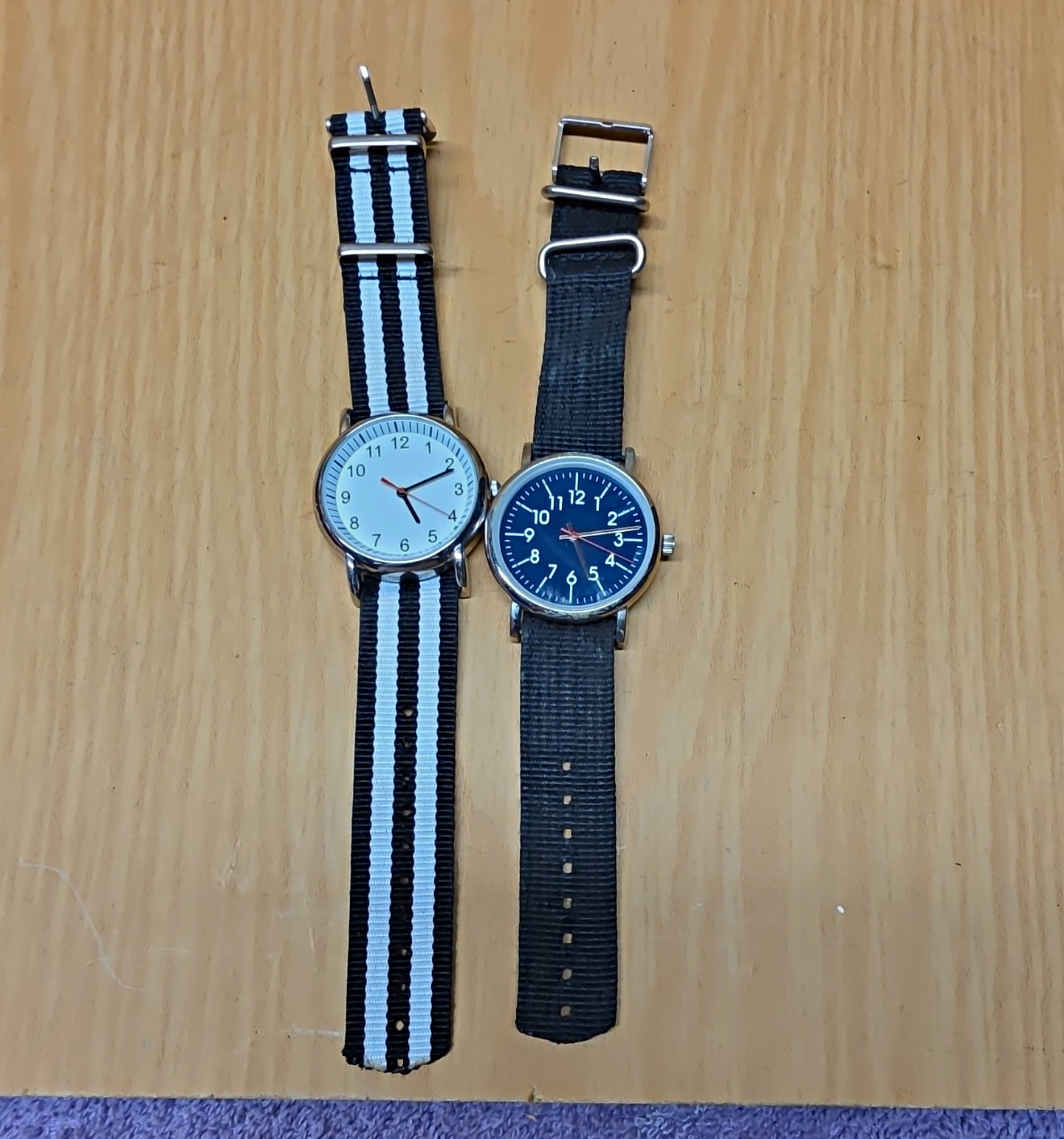 Timex Lot of 4 Analog Wristwatches w/ Mixed Straps, Unisex Adults