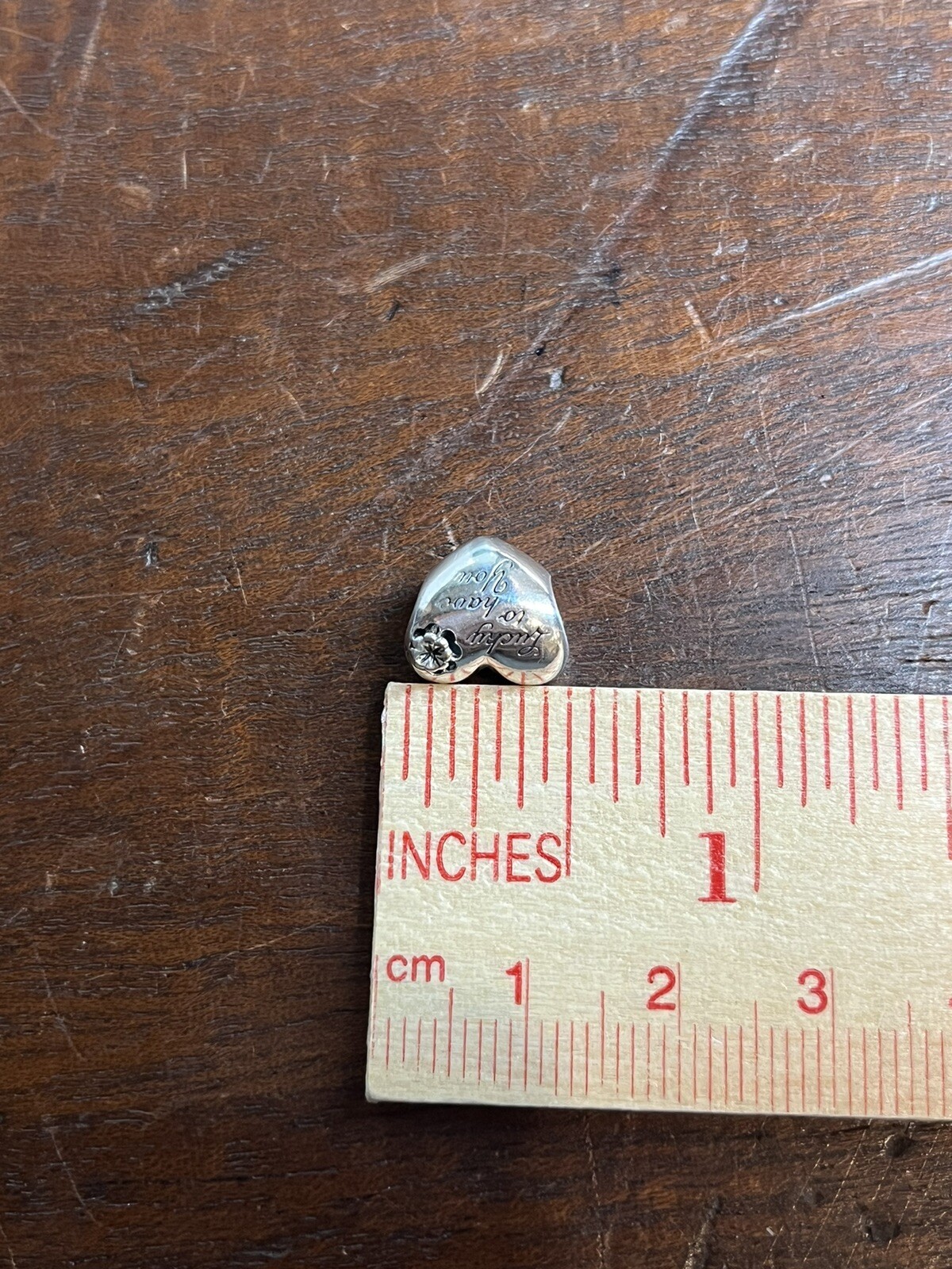 Authentic Pandora #799364C00 Heart & Clover Charm Lucky to Have you MOM Bead