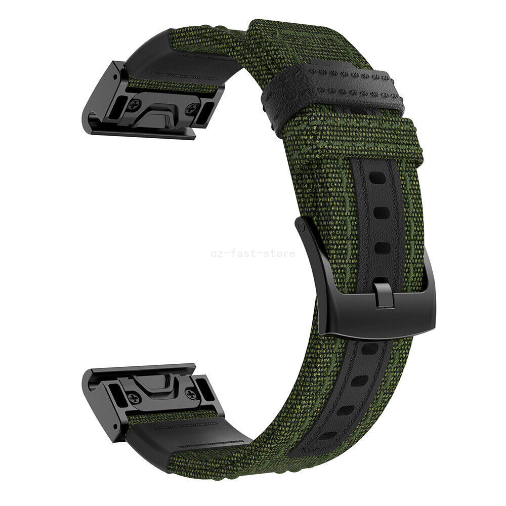 26mm Quick Fit Nylon Watch Band Strap For Garmin Fenix 8 51MM 7X/6X/5X/Plus/3