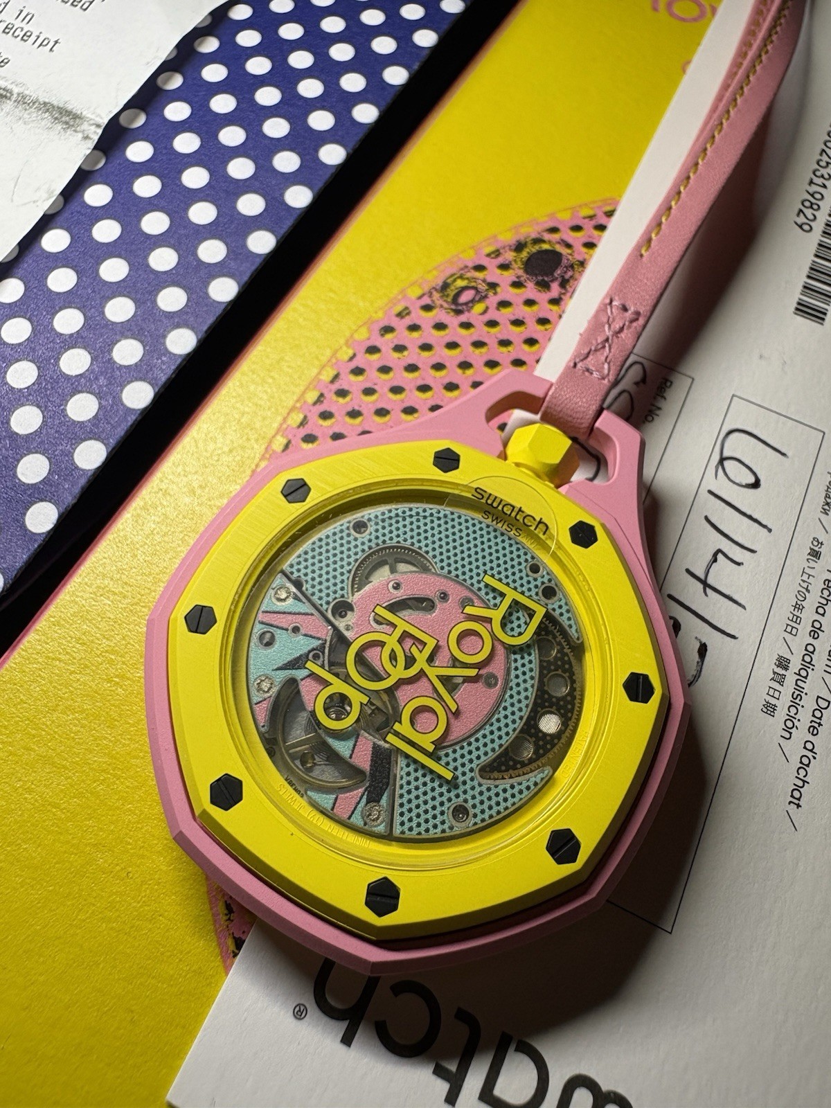Swatch x Audemars Piguet AP Royal Pop Savonnette Otg Roz Ready Ship pink