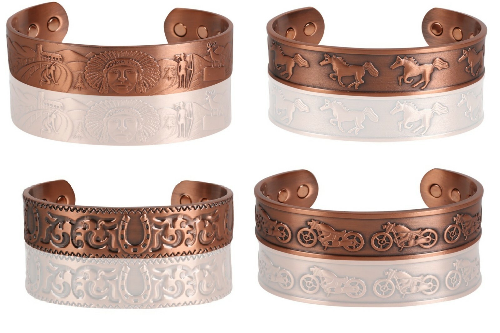 Pure Copper Magnetic Bracelet – Solid Copper Arthritis Pain Therapy Energy Cuff