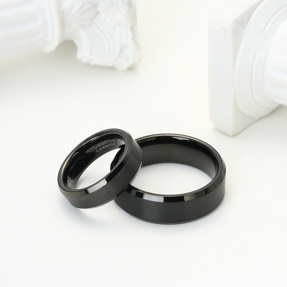 Rose Gold Color Tungsten Carbide Engagement Rings For Men Women Wedding Bands