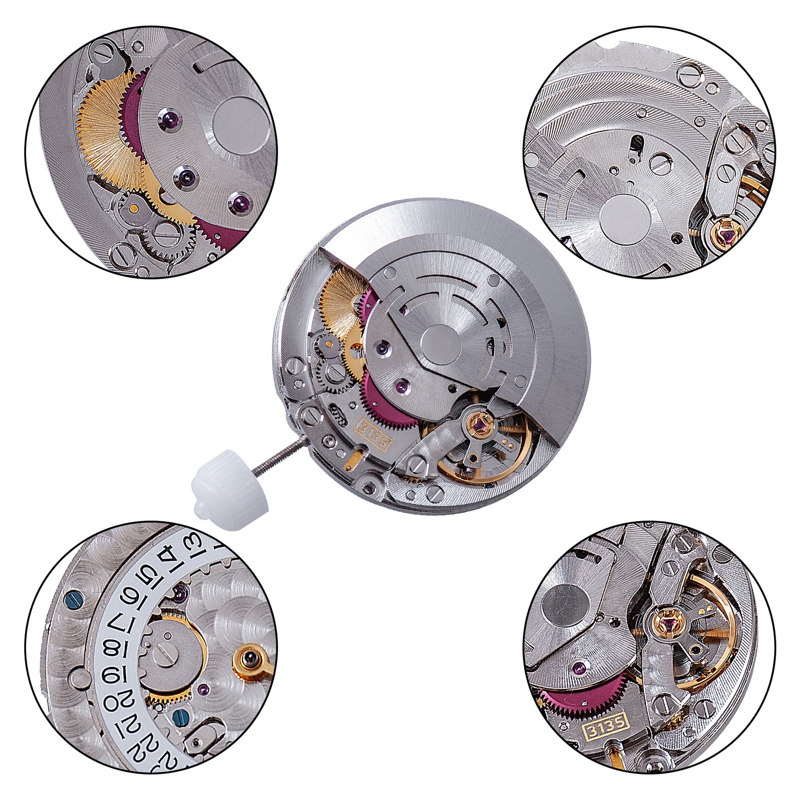 For Fit Sub Series Top VR3135 Automatic Mechanical Movement Small Disc VR3135