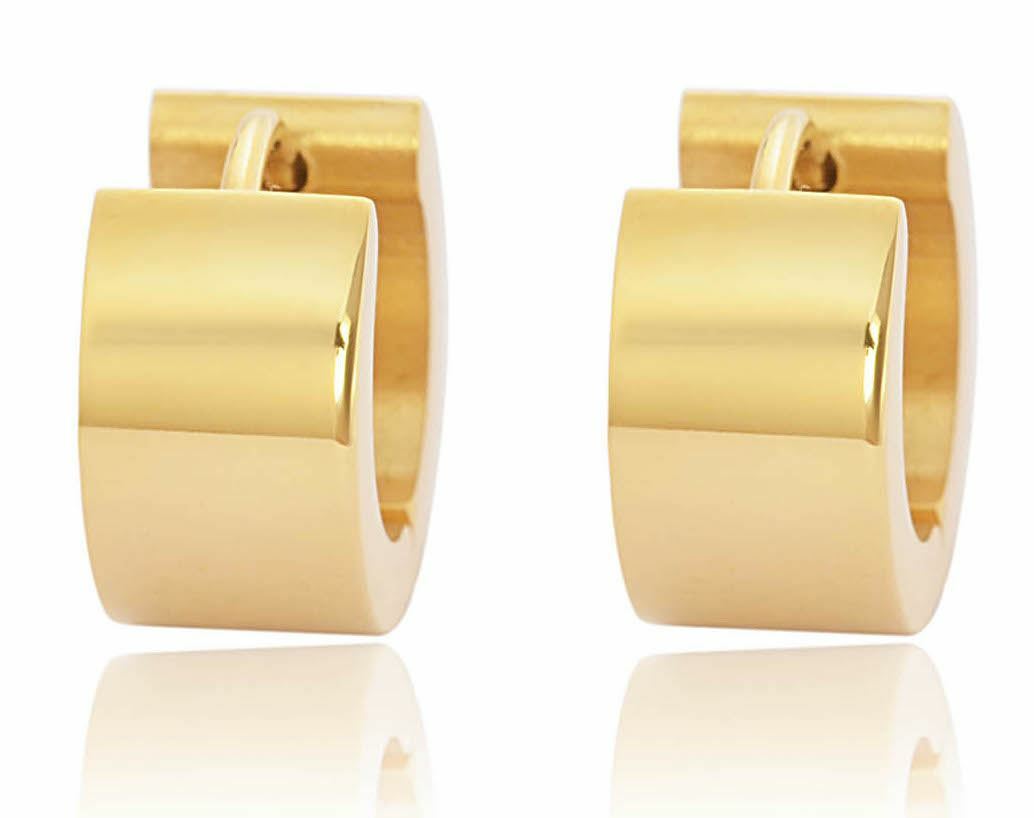 Edforce Stainless Steel Small Hoop Huggie Earrings For Men Women