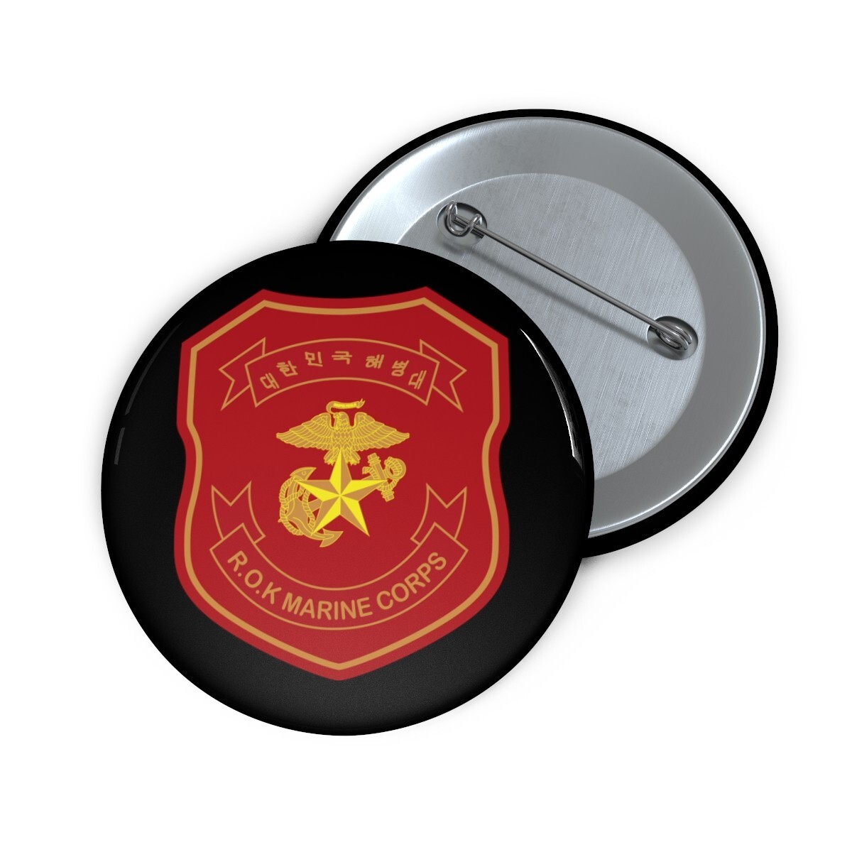 Pin Buttons – Korea – Republic of Korea – Marine Corps Patch wo Txt