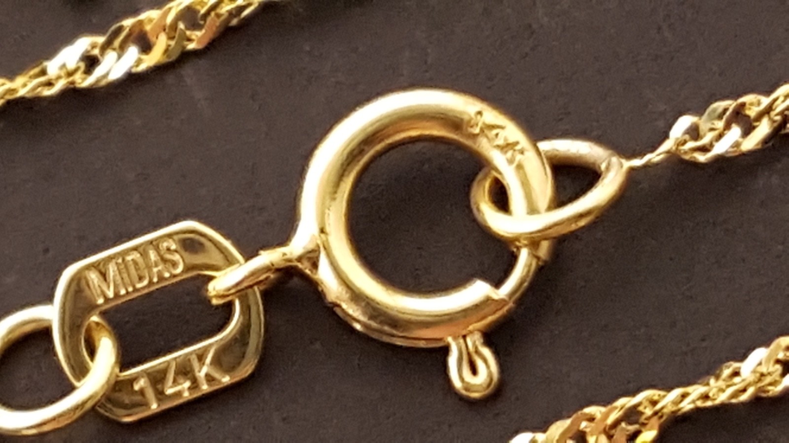 Singapore Chain 14 k Solid Yellow Gold 1.3 mm Diamond Cut Necklace 16″ – 24”