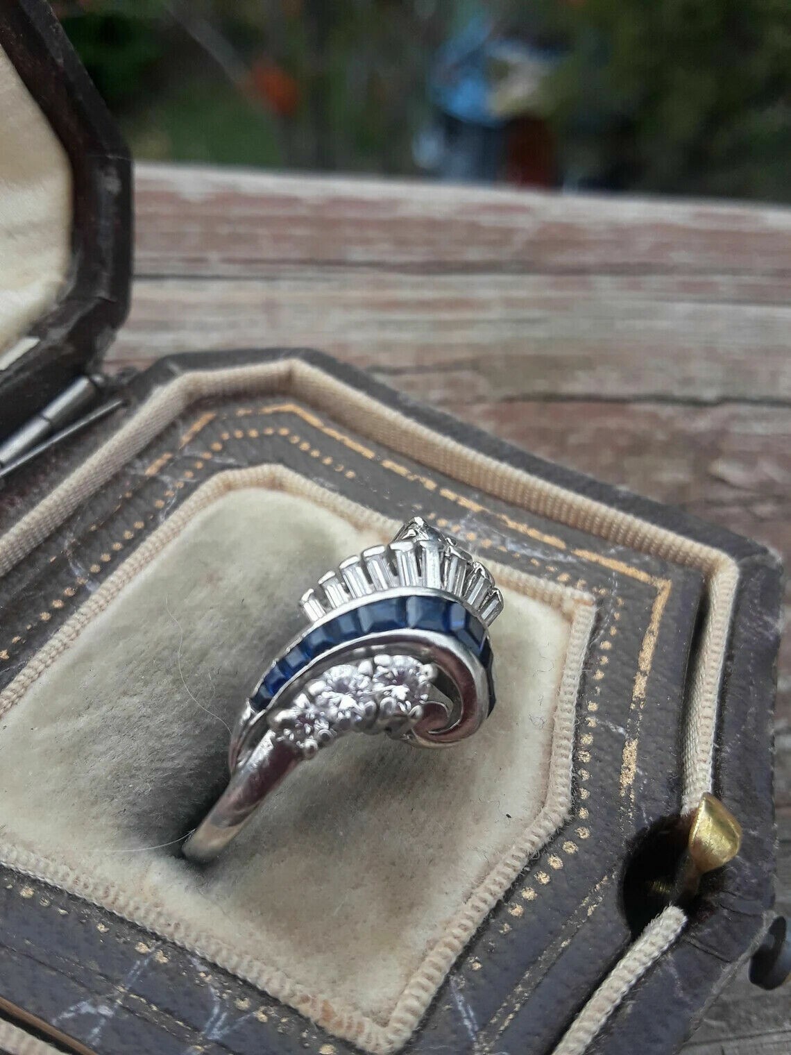 1.50Ct Lab-Created VVS1 Diamond Cocktail Engagement Ring 14K White Gold Finish