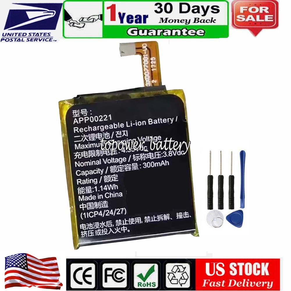 Rechargeable Li-ion Battery APP00221 For Apack APP00221 SmartWatch 1ICP4 / 24/27