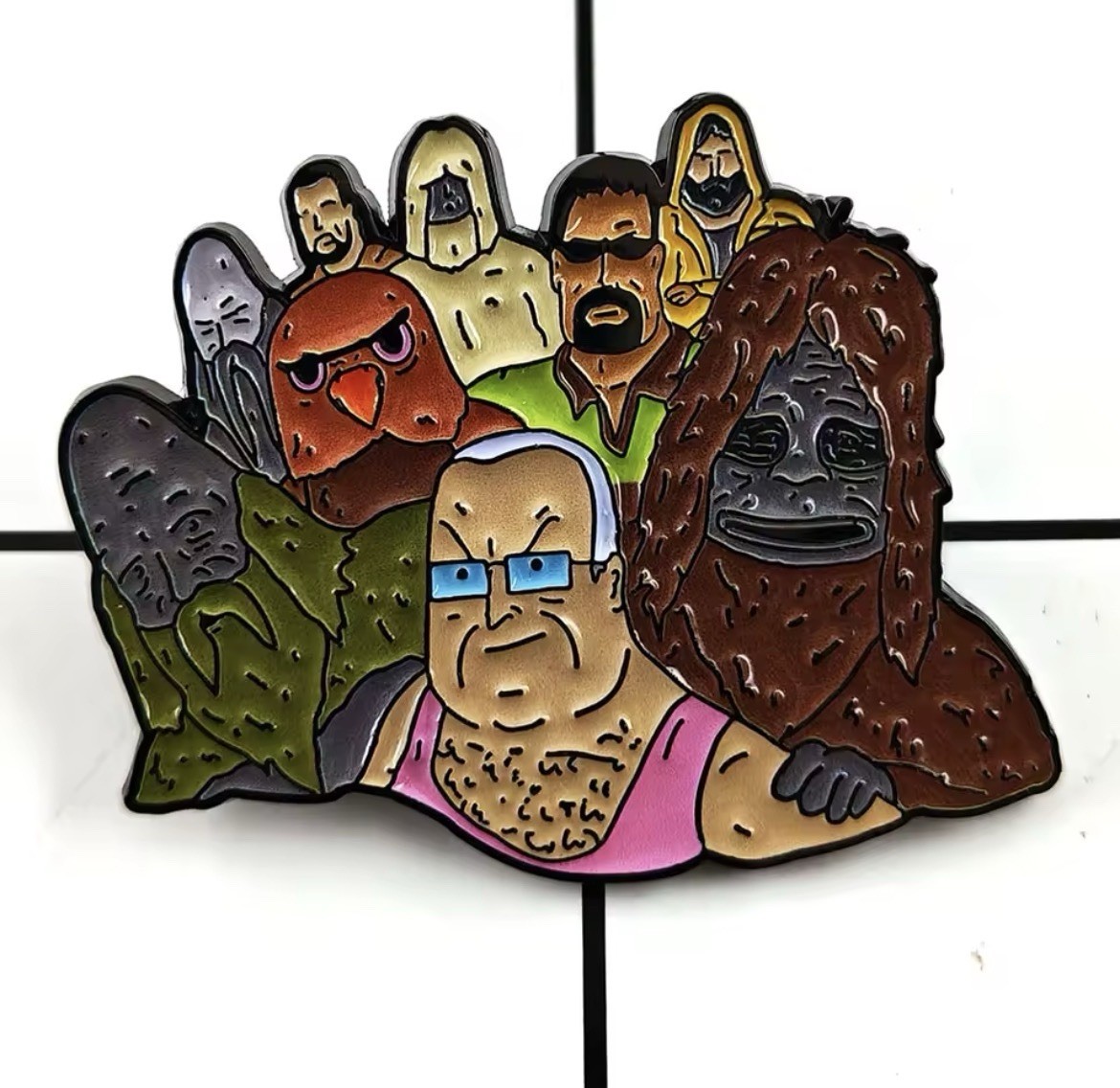 Big Lez Sassy Sasquatch Style 1pc Pin Rubber Backs Humorous Funny FREE SHIPPING