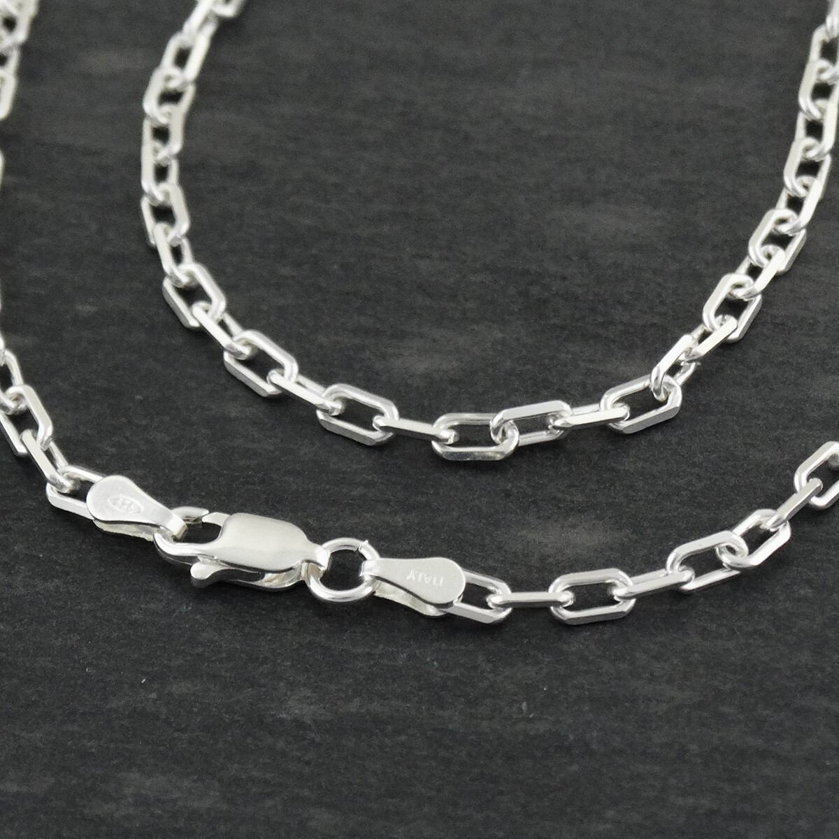 3.1mm Anchor Chain Necklace – 925 Sterling Silver – 16″-30″ Italian 080 Gauge