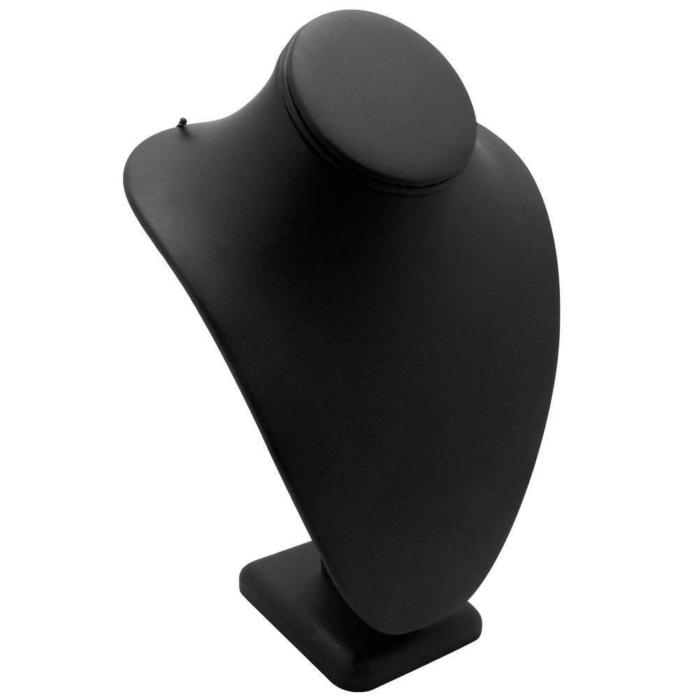 Black Leatherette Jewelry Necklace Bust Necklace Display Stand ~ 2 Styles