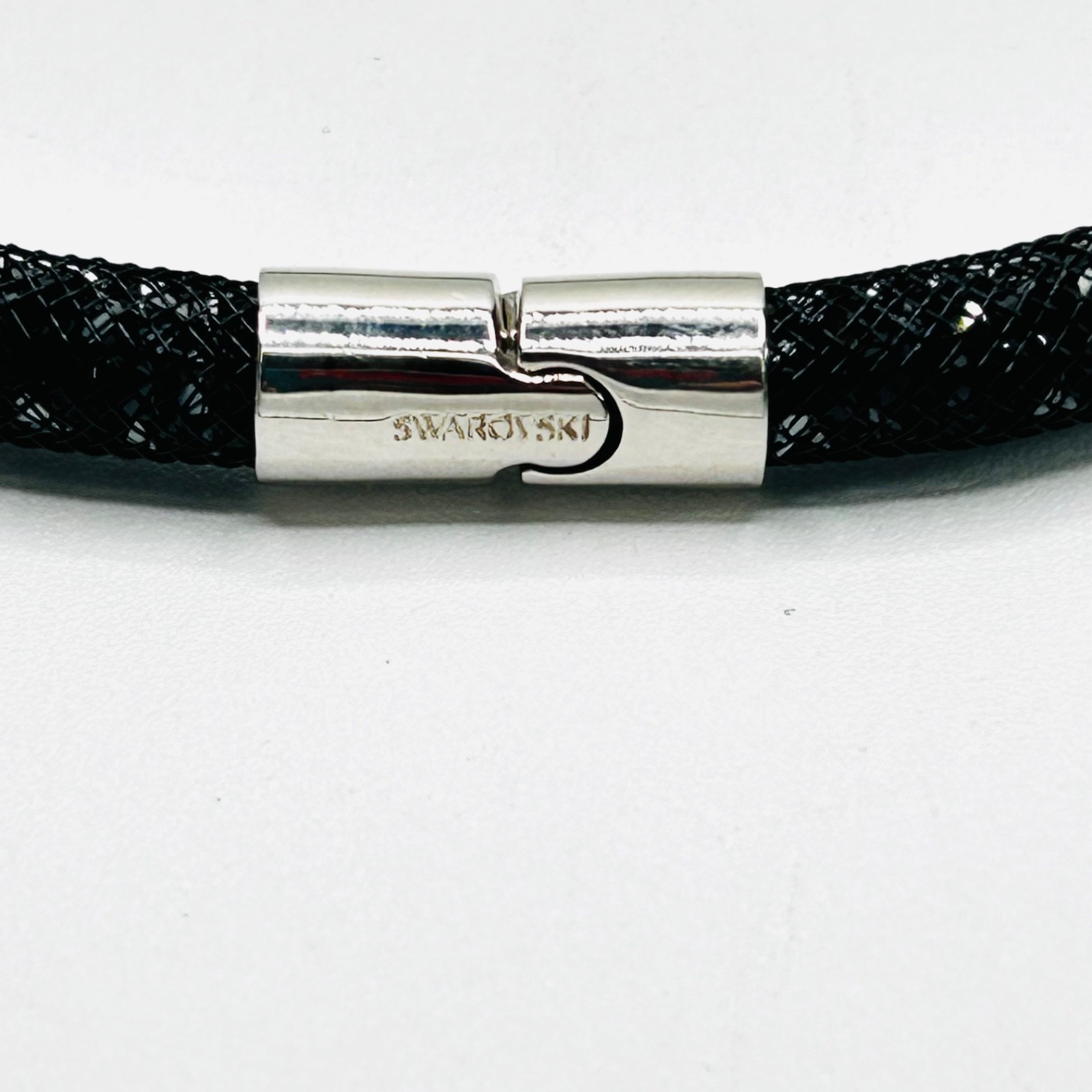 Swarovski Stardust Black Crystal Mesh Necklace