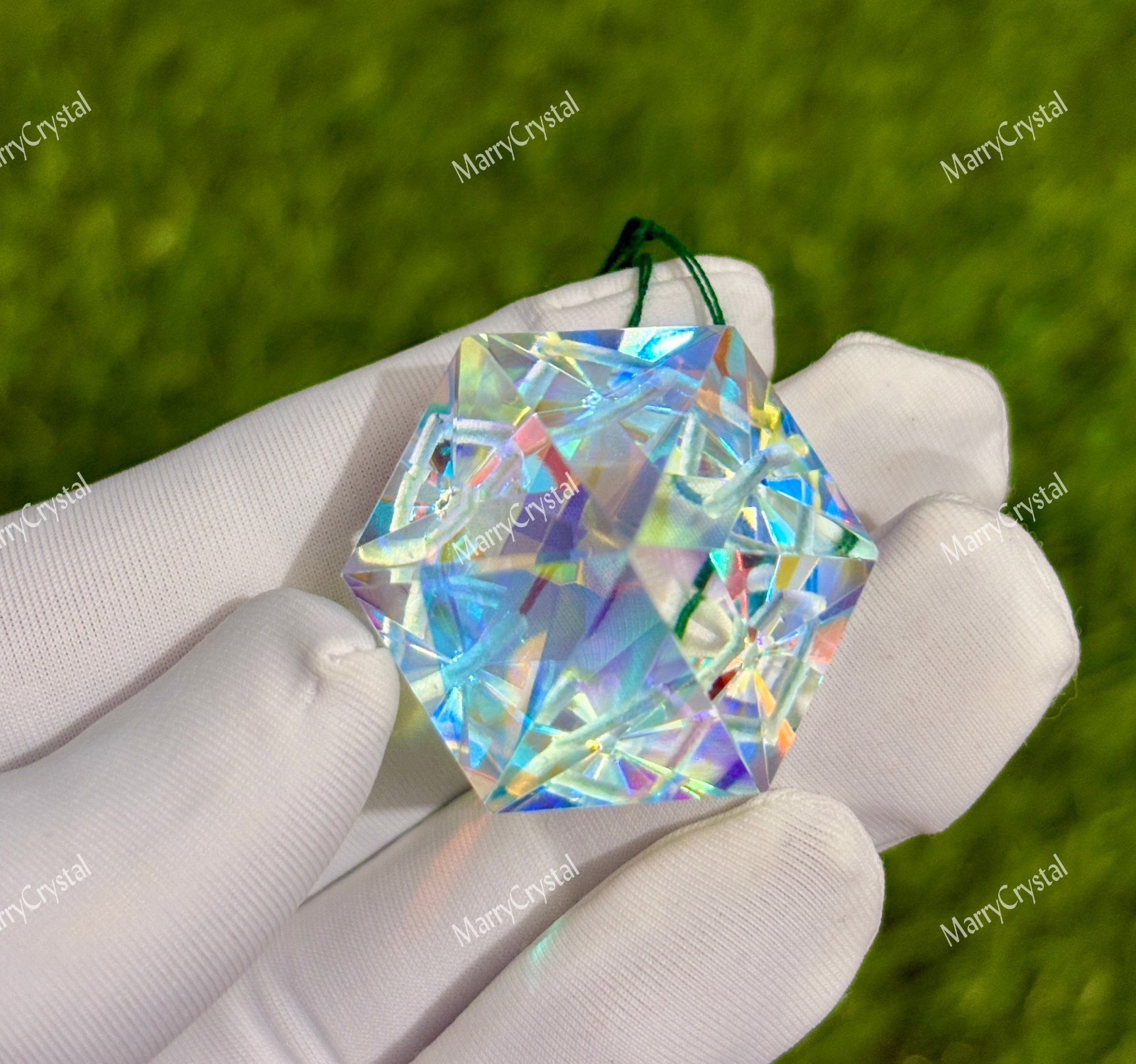 100 Ct Mystic Opal Glass , Fancy Multi-Color 1 mm drill included Loose Gemstone