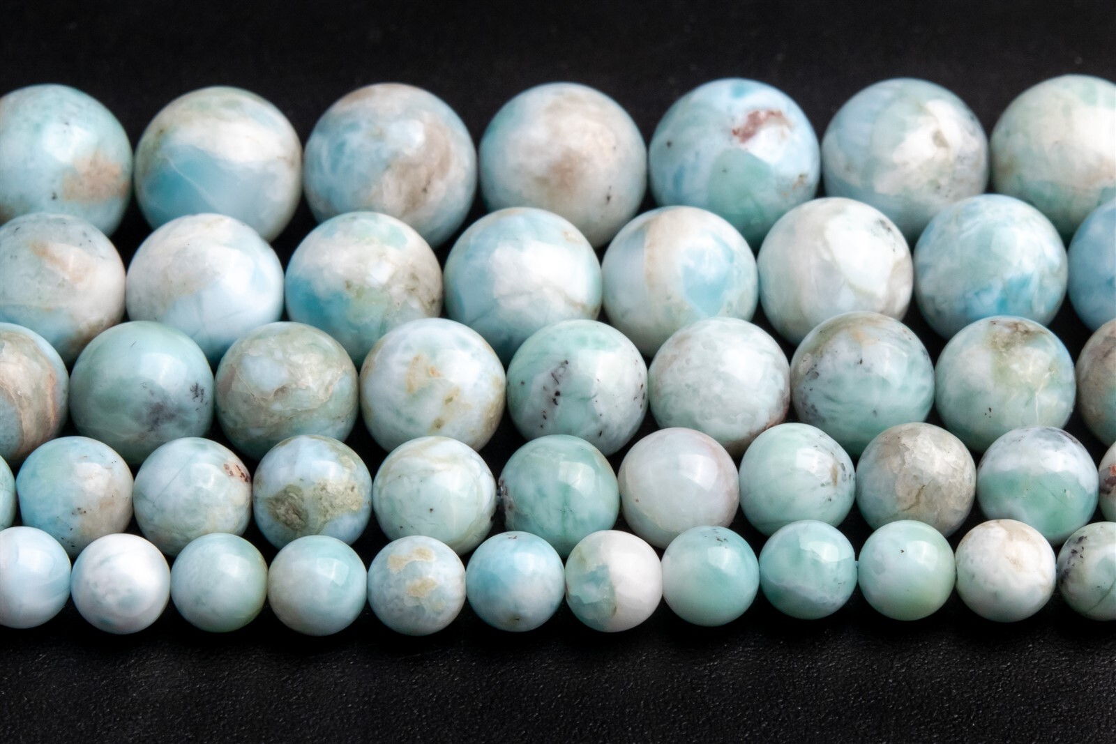 Genuine Natural Light Blue Larimar Grade A Round Beads 5-6/6/7/8/9/10/10-11MM