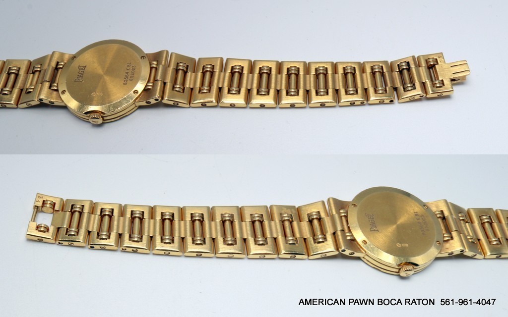 Piaget Dancer 18k Yellow Gold Diamond Champagne 23mm Watch 80564 K 81 works