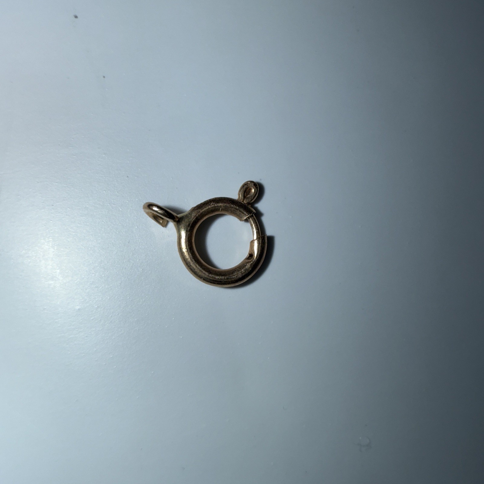 5mm STANDARD WEIGHT 14k Solid Yellow Gold Spring Ring Clasp OPEN Jump Italy