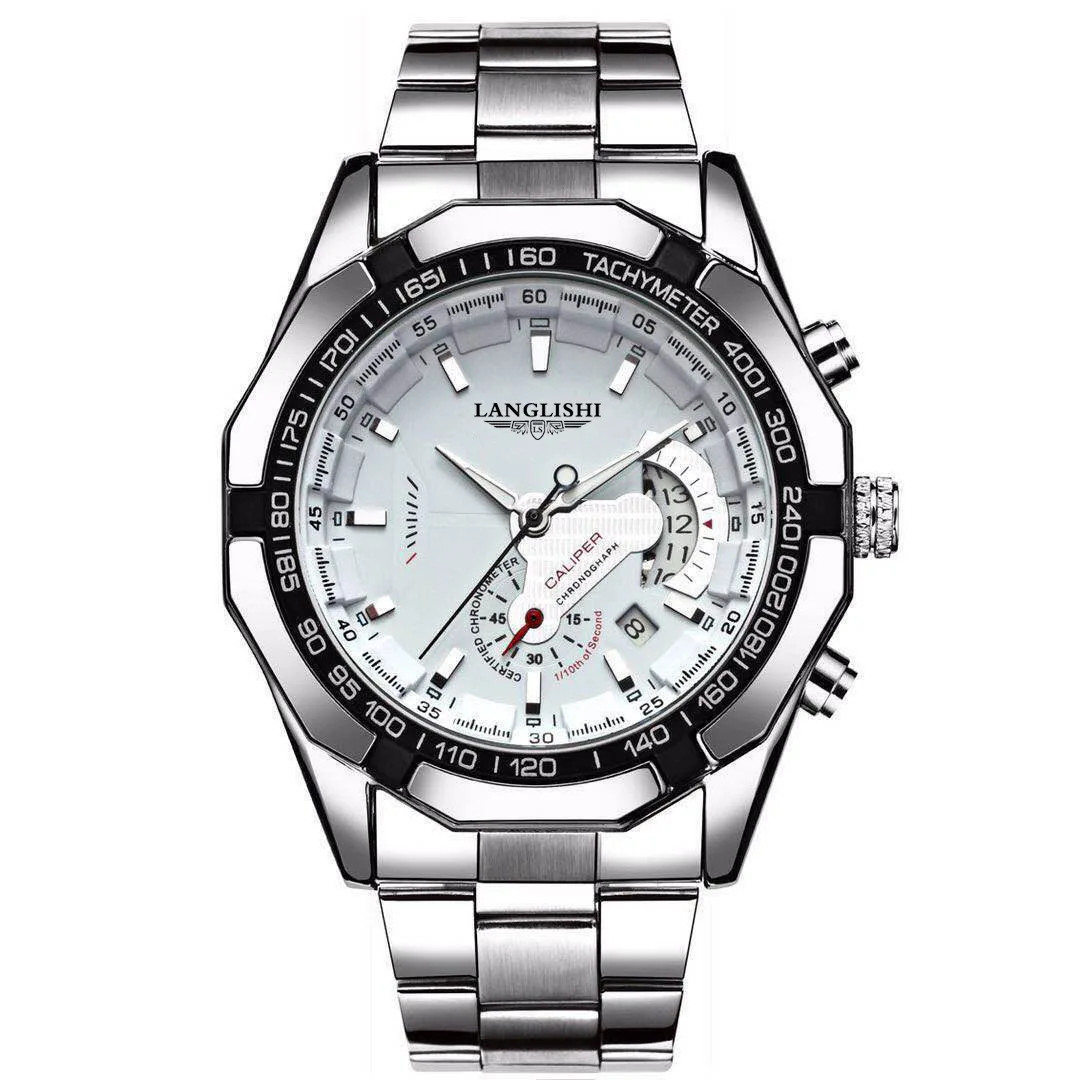 Men’s Large Dial Luminous Waterproof Calendar Watch Outdoor Sport