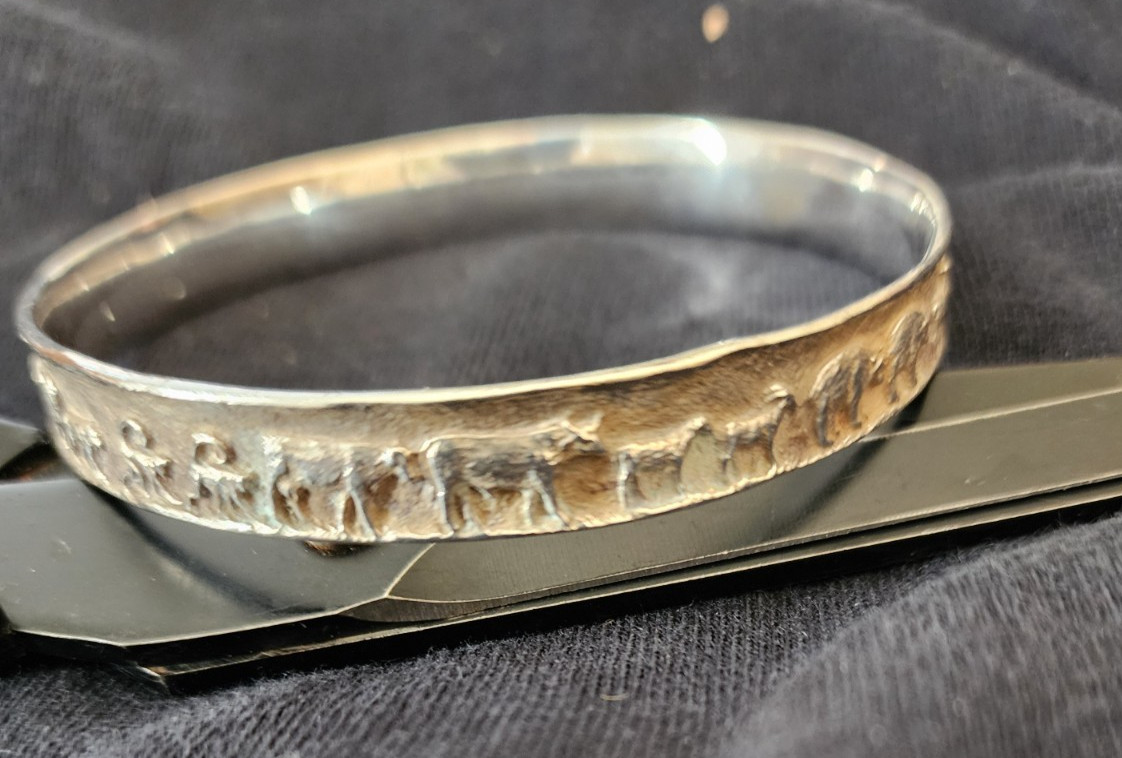 VINTAGE – JAMES AVERY – Sterling Silver – Noah’s Ark bracelet-8″ dia. – Retired