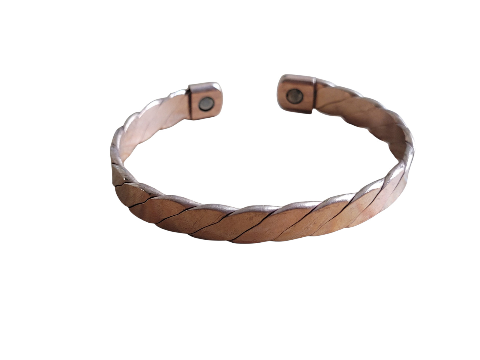 2 Pack Pure Copper Magnetic Bracelet Arthritis Pain Energy Therapy Cuff New
